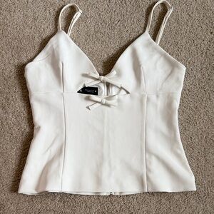 Zara Cream Camisole with Bow Detail